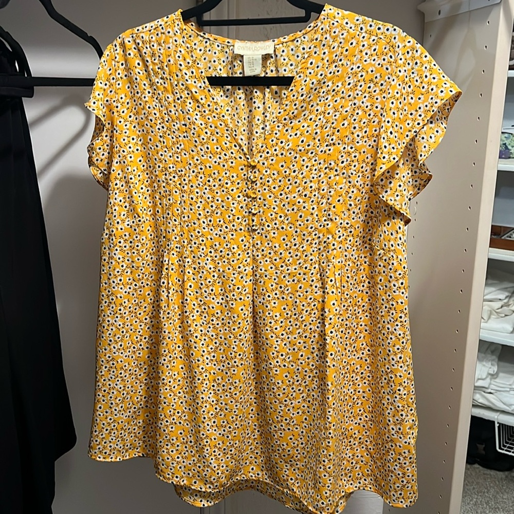Feminine, flattering business casual blouse